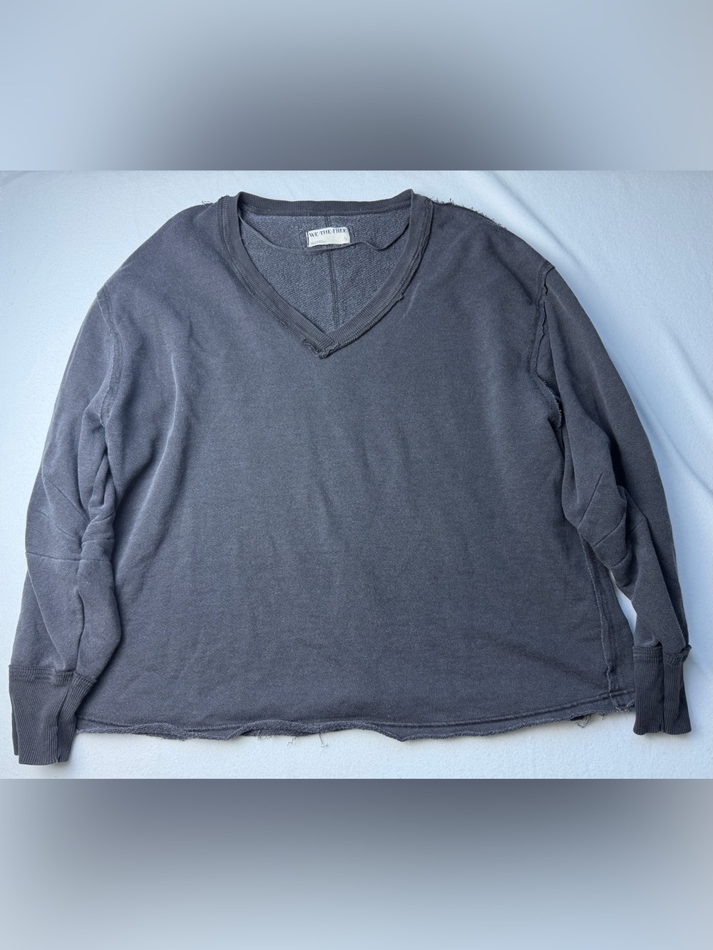 We The Free Men's Charcoal Gray V-Neck Pullover Sweater